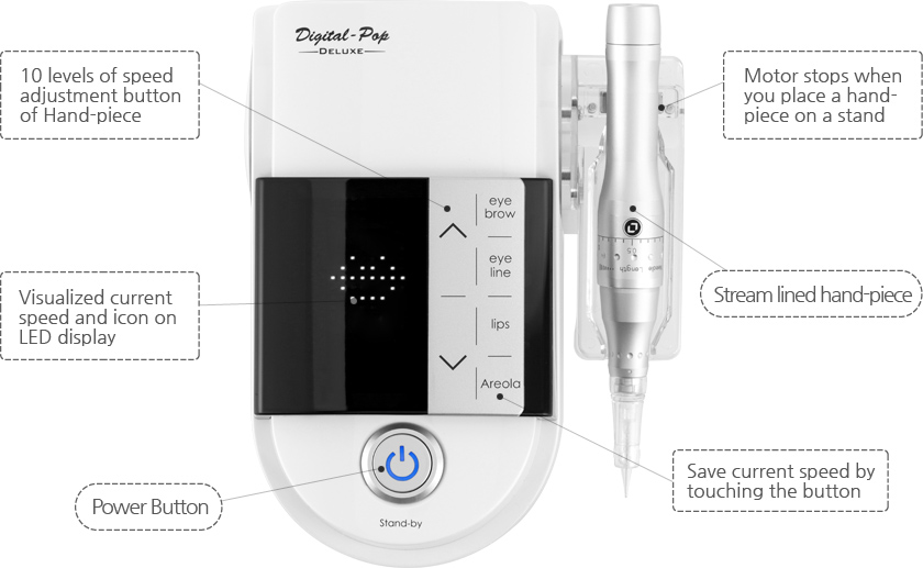Korea Bomtech Digital Pop Deluxe Semi Permanent Makeup Digital Machine