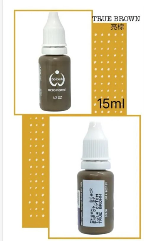 美國 BIOTOUCH 紋眉紋眼線漂唇紋繡眉紋唇改唇色料 15ml 0.5oz (True Brown)