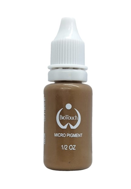 BIOTOUCH Permanent Makeup Micro Pigment Color Cosmetic Tattoo Ink 15ml 0.5oz (Light Brown)