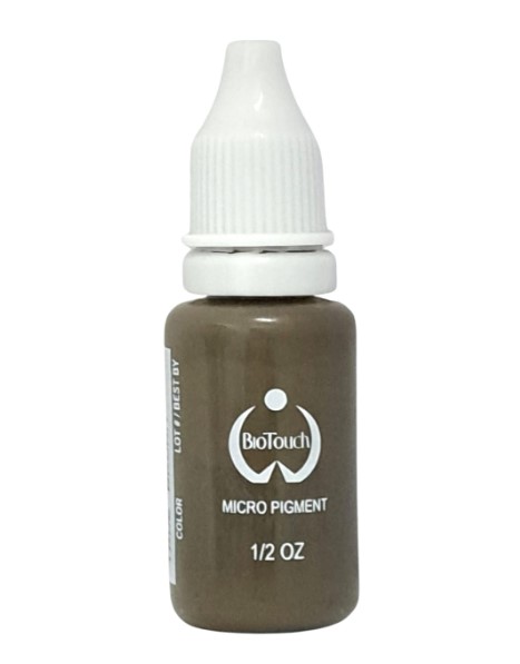 BIOTOUCH Permanent Makeup Micro Pigment Color Cosmetic Tattoo Ink 15ml 0.5oz (True Brown)