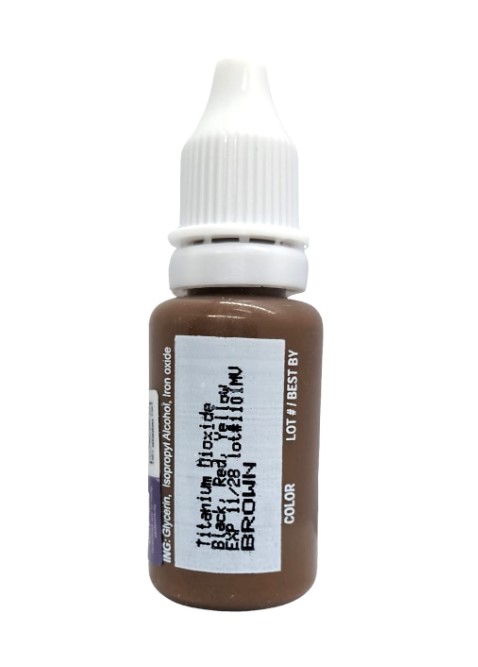 美國 BIOTOUCH 紋眉紋眼線漂唇紋繡眉紋唇改唇色料 15ml 0.5oz (Brown中咖啡)