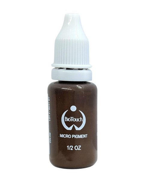 BIOTOUCH Permanent Makeup Micro Pigment Color Cosmetic Tattoo Ink 15ml 0.5oz (Deep Brown)