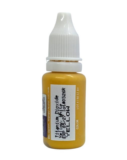 美國 BIOTOUCH 紋眉紋眼線漂唇紋繡眉紋唇改唇色料 15ml 0.5oz (Yellow黃色)