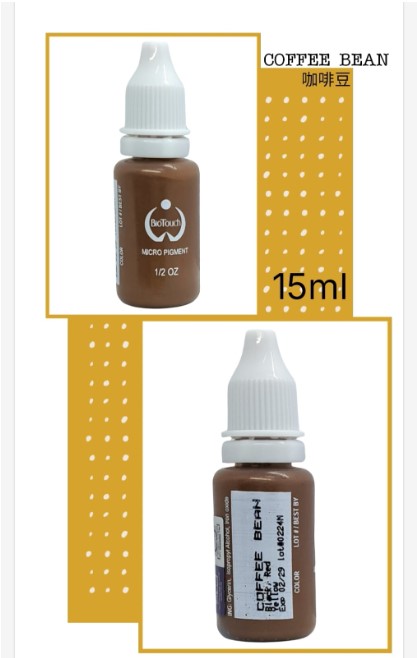 美國 BIOTOUCH 紋眉紋眼線漂唇紋繡眉紋唇改唇色料 15ml 0.5oz (coffee Bean咖啡豆)