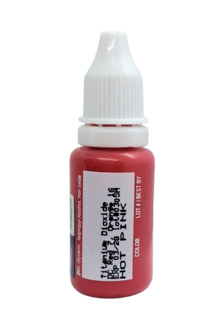 美國 BIOTOUCH 紋眉紋眼線漂唇紋繡眉紋唇改唇色料 15ml 0.5oz (HOT PINK)