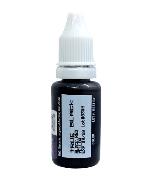 美國 BIOTOUCH 紋眉紋眼線漂唇紋繡眉紋唇改唇色料 15ml 0.5oz (True Black)
