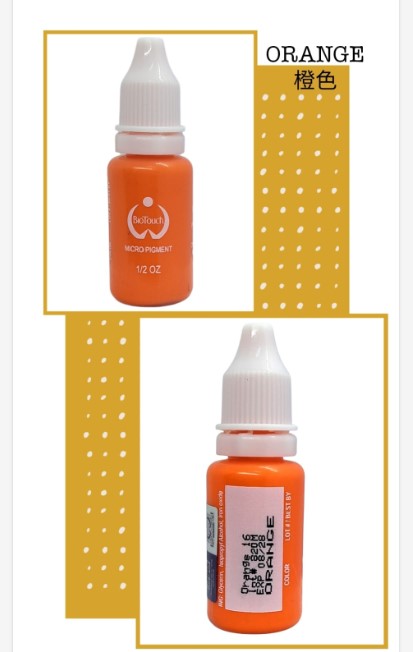 美國 BIOTOUCH 紋眉紋眼線漂唇紋繡眉紋唇改唇色料 15ml 0.5oz (Orange橙色)