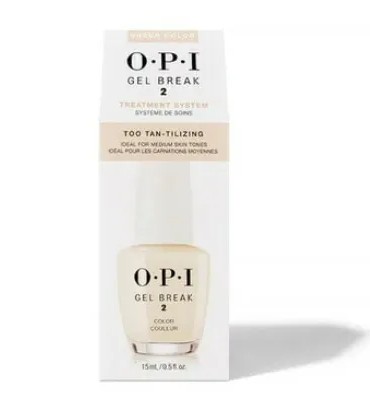 O.P.I Gel Break Treatment System 2 NTR04 Too Tan-tilizing 15ml / 0.5oz(ideal for medium skin tone)