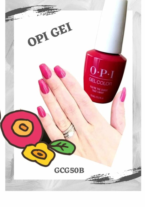OPI - OPI光療凝膠 GCG50B 螢光粉紅色 15ml (開封後18個月)(美甲用品)
