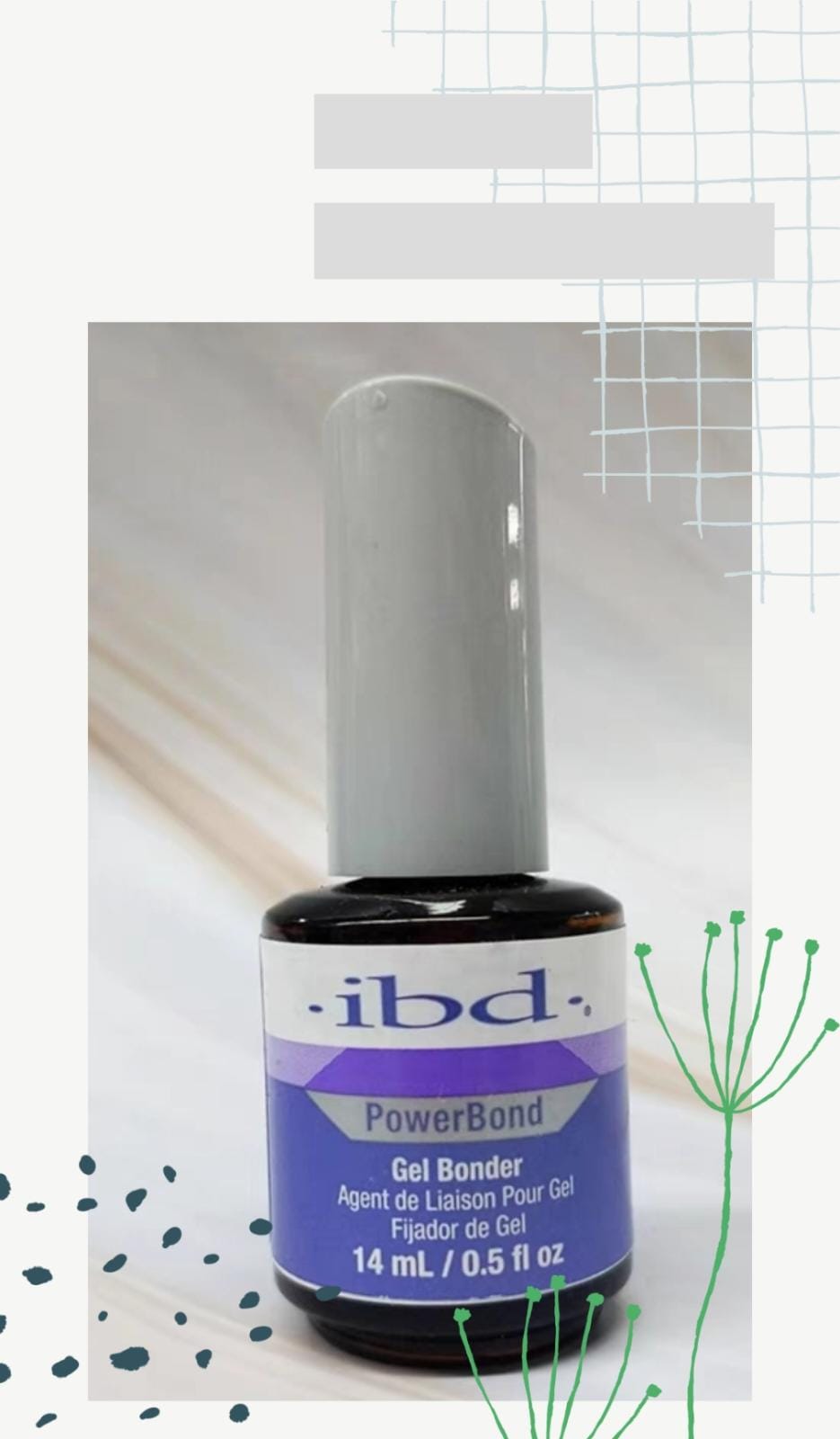ibd 56501 Powerbond Gel Bonder 14 ml/0.5oz (PAO24M)(Nail Art)