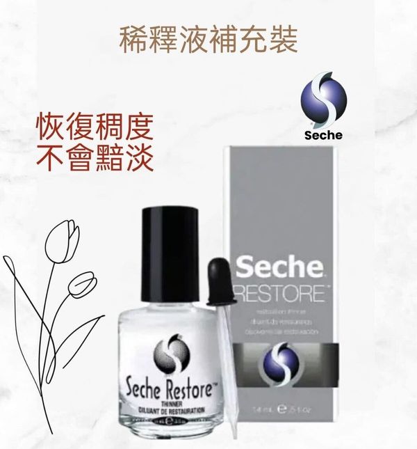 Seche 83000 指甲油恢復稀釋液 14ml /0.5oz (開封後36個月)(美甲用品)