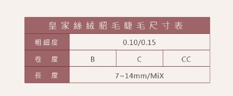 Jovisa 皇家絲絨貂毛【16排】0.15粗度 CC捲度 15MM長度