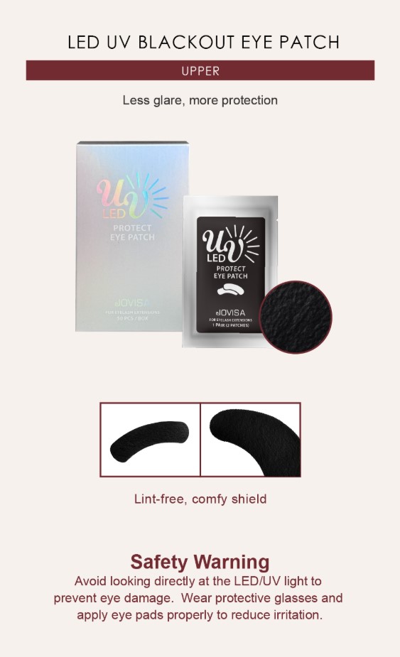 JOVISA LED UV Blackout Eye Patch 50PCS 