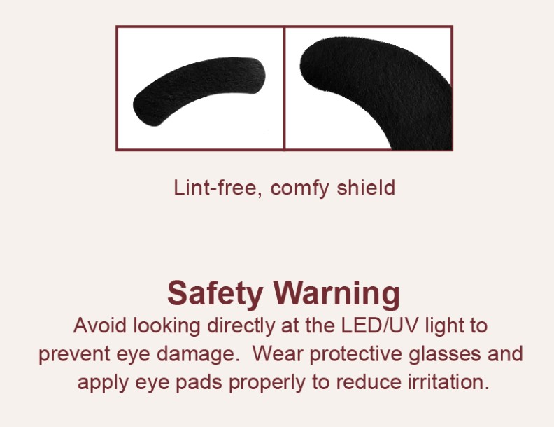 JOVISA LED UV Blackout Eye Patch 50PCS 