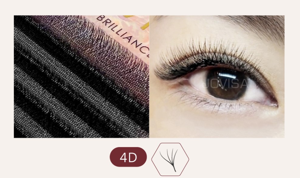 6D 多根稼接 -【燦光系列4D 0.07】睫毛 D系列▸黑色◂8+9mm