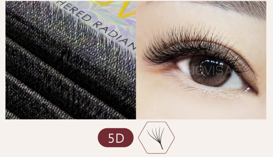 6D 多根稼接 -【燦光系列5D 0.07】睫毛 CC系列▸黑色◂MIX