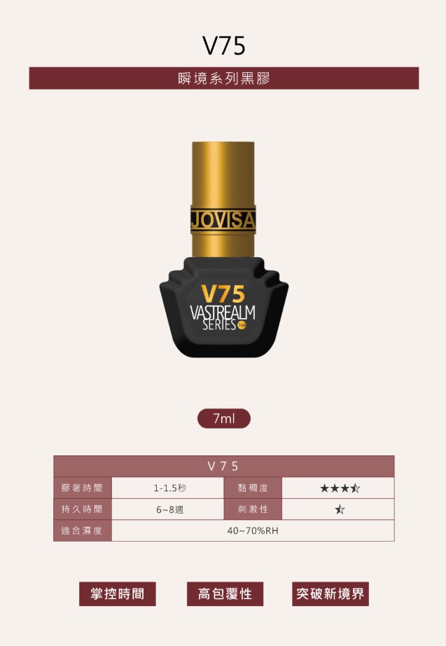 JOVISA 瞬境系列黑膠 V75 - 7ml