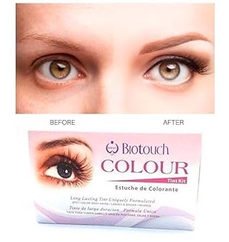 USA Biotouch Colour Color Tint Kit (BLACK) For LASHES, BROWS, and BEARDS, can use for Eyelash Perming, Tinting, Keratin Technical Made in Italy