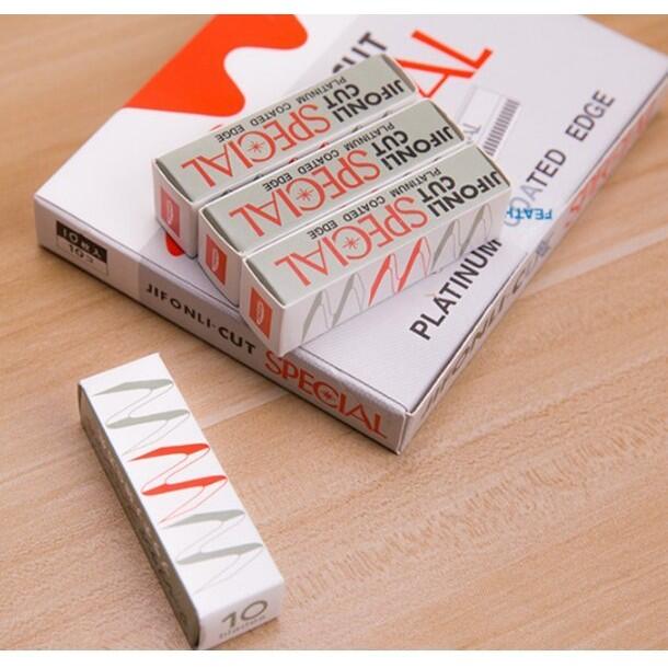 Super Feather-Cut Special Platium Coated Edge 10pieces Made in Japan 30g