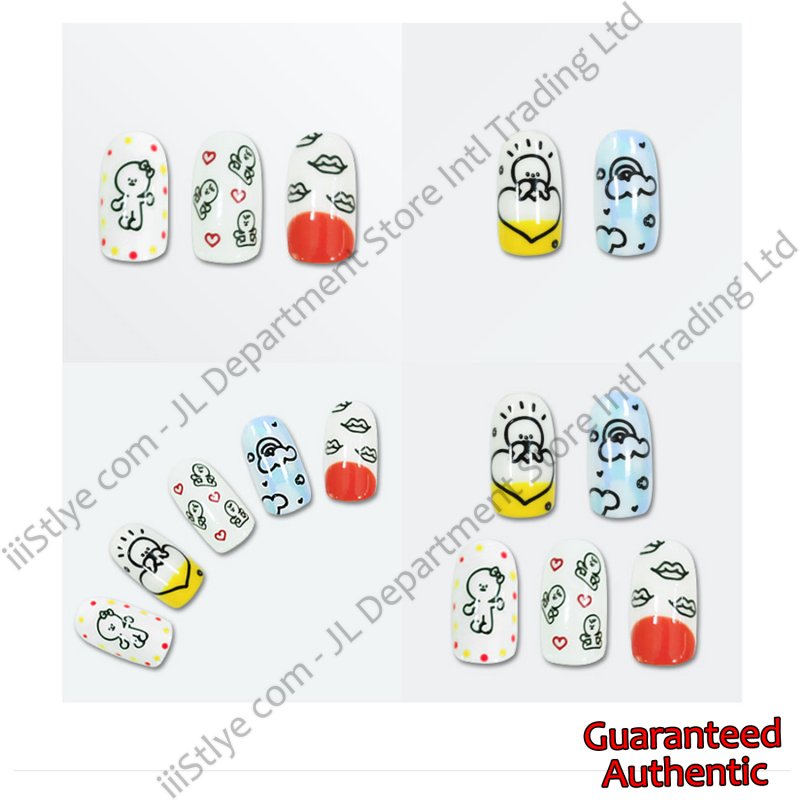 KONAD X BARABAPA CLEAR GELLY STAMPING KIT HAPPY NAIL ART PROFESSIONAL Square Image Plate Stamper Scraper Stamping Nail Polish